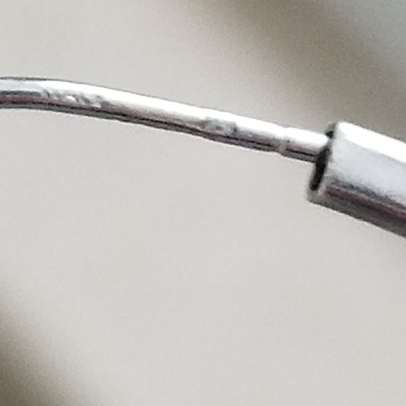 RARE MARKED DESIGNER MAYORS BIRK'S ITALY 925 STERLING XLARGE HOOP ROUND EARRINGS - Picture 4 of 9